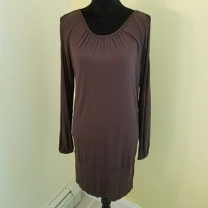 Venus Brown shoulder cut out dress - small